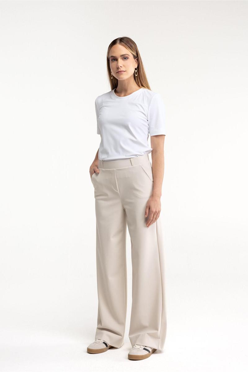 Studio Anneloes Studio Anneloes Pantalon Lexie bonded trou Off-White 4