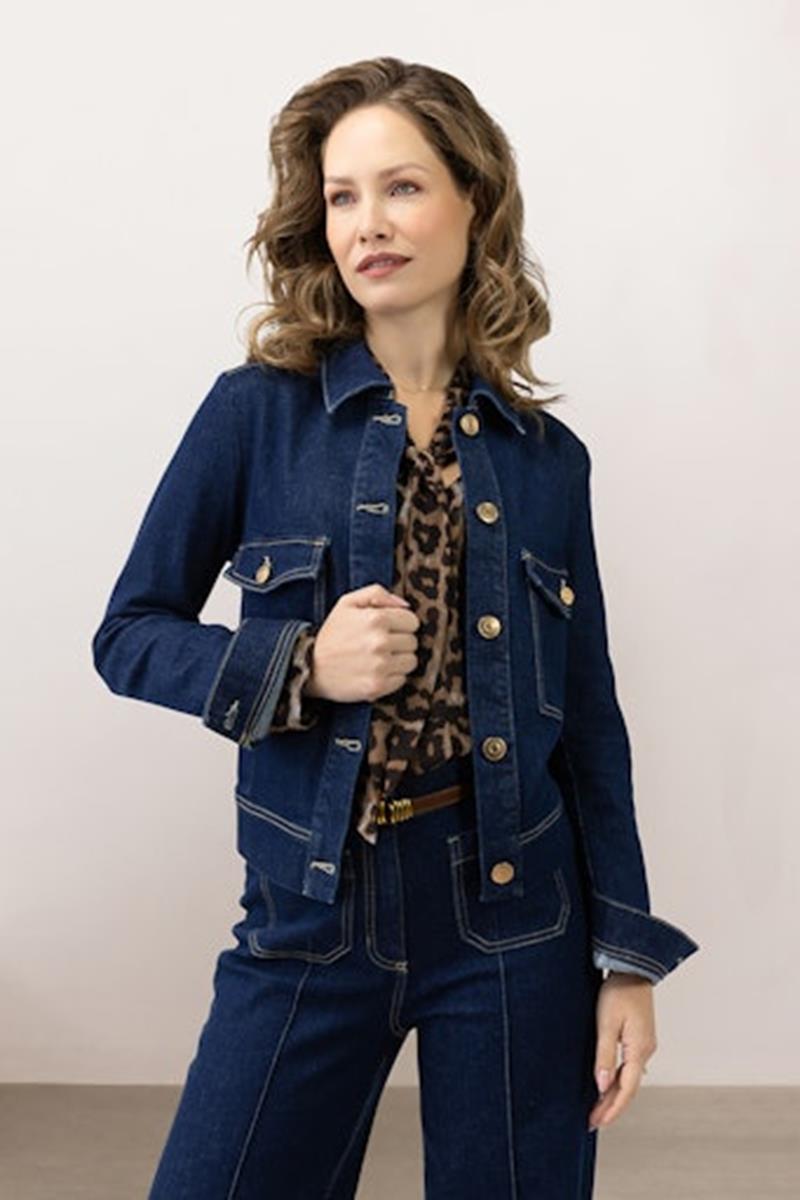Label DOT Blazer Damica Blauw 1