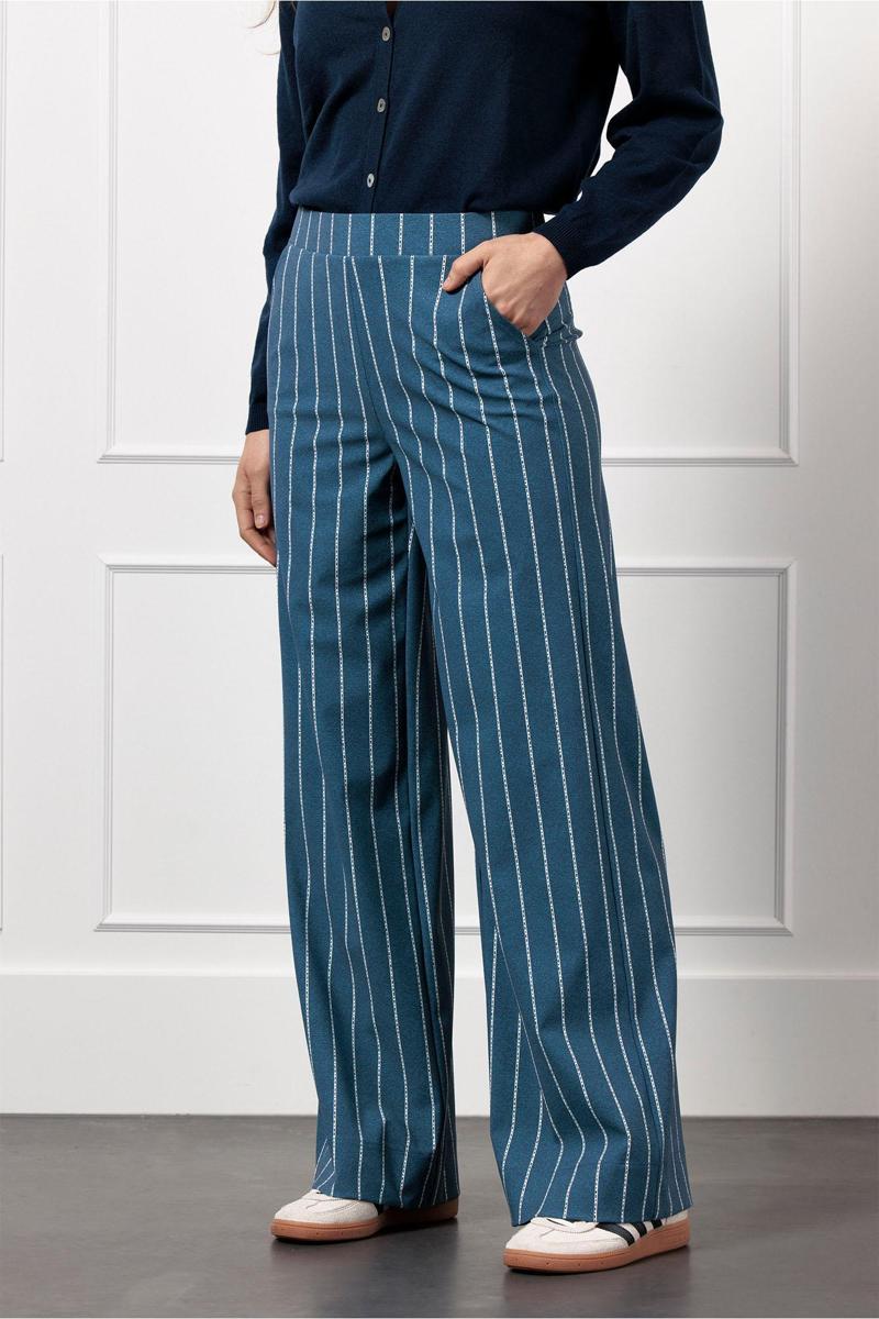 Studio Anneloes Studio Anneloes Pantalon Lexie pinstripe t Blauw 5