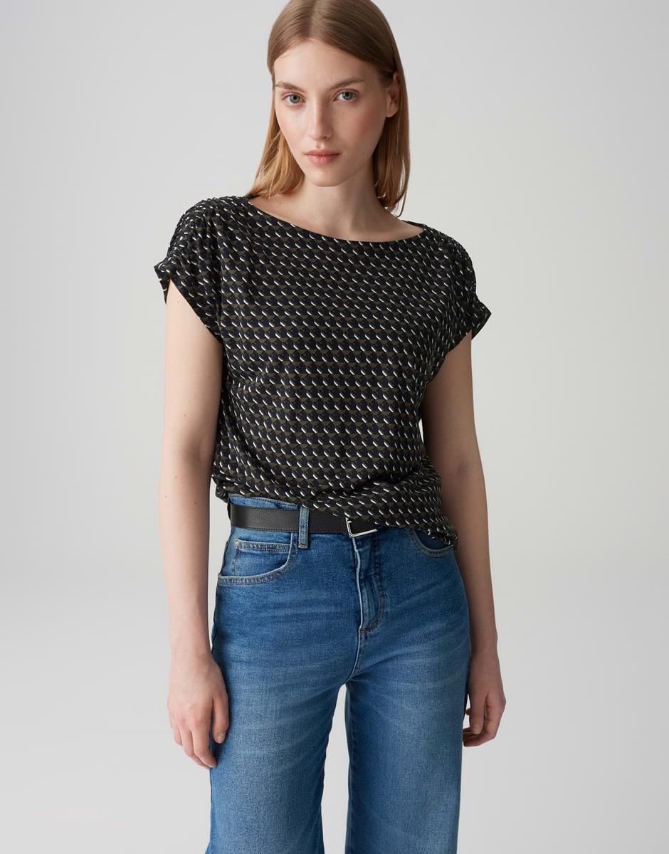 OPUS T-Shirt Sekadi Minimal Blauw 1