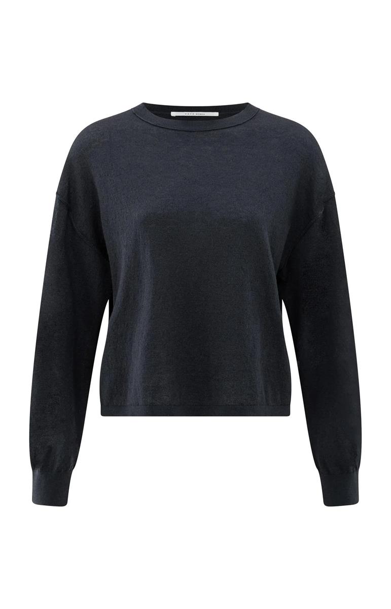 YAYA Trui 01-000487-508 Blauw 2