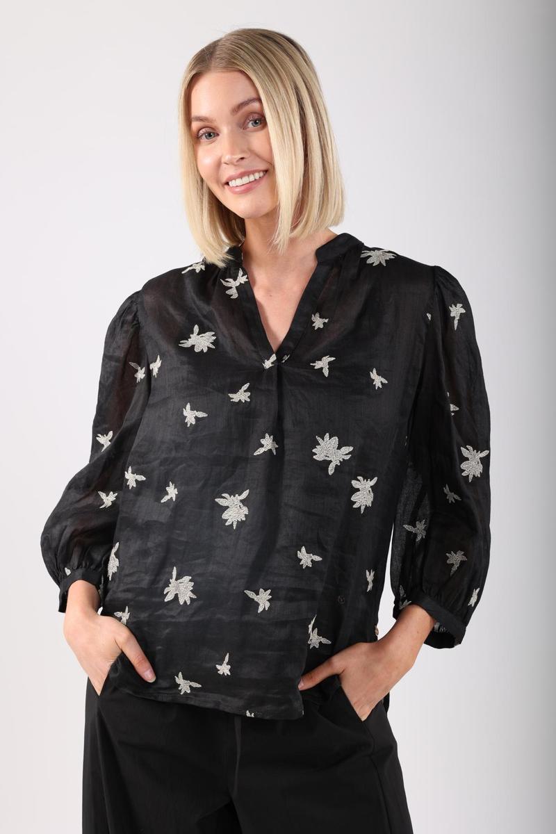 NUKUS NUKUS Blouse NKS02072 Zwart 3