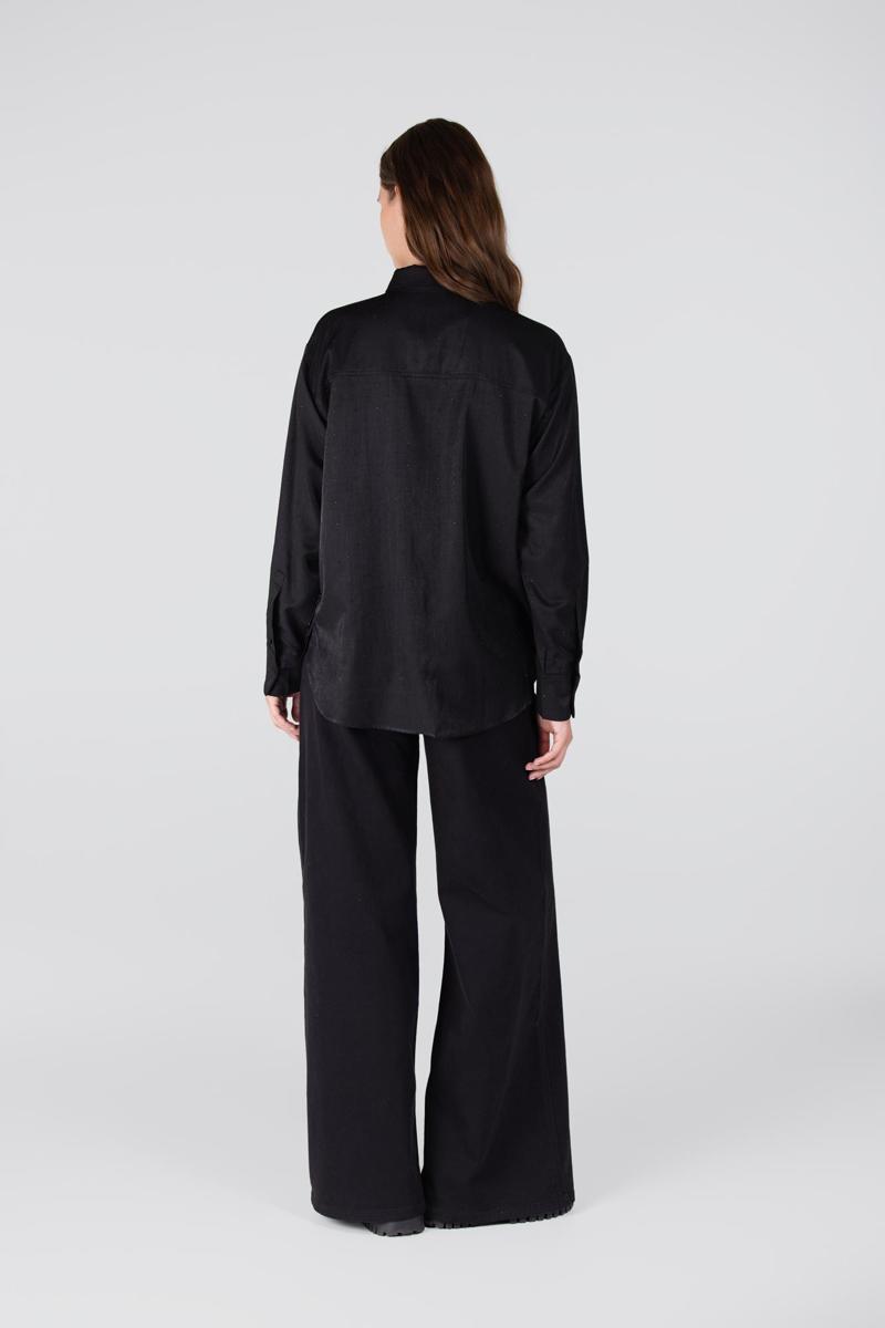 Jansen Amsterdam Blouse ESS W25.4 Zwart 4
