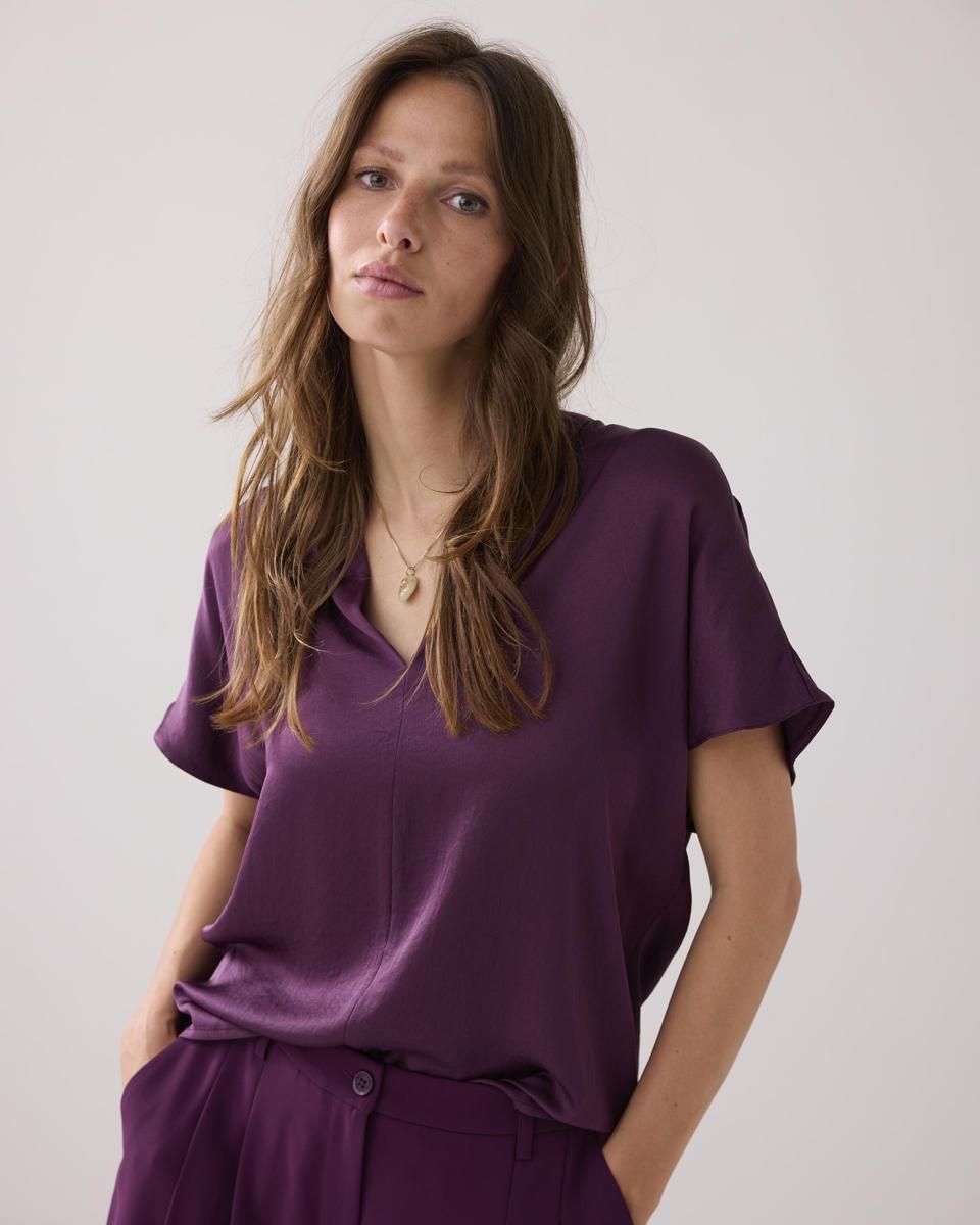 Summum Blouse 2s3324-11817 Paars 5