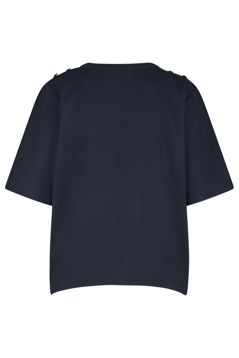 Studio Anneloes Blouse Sierra waffle top Blauw 2
