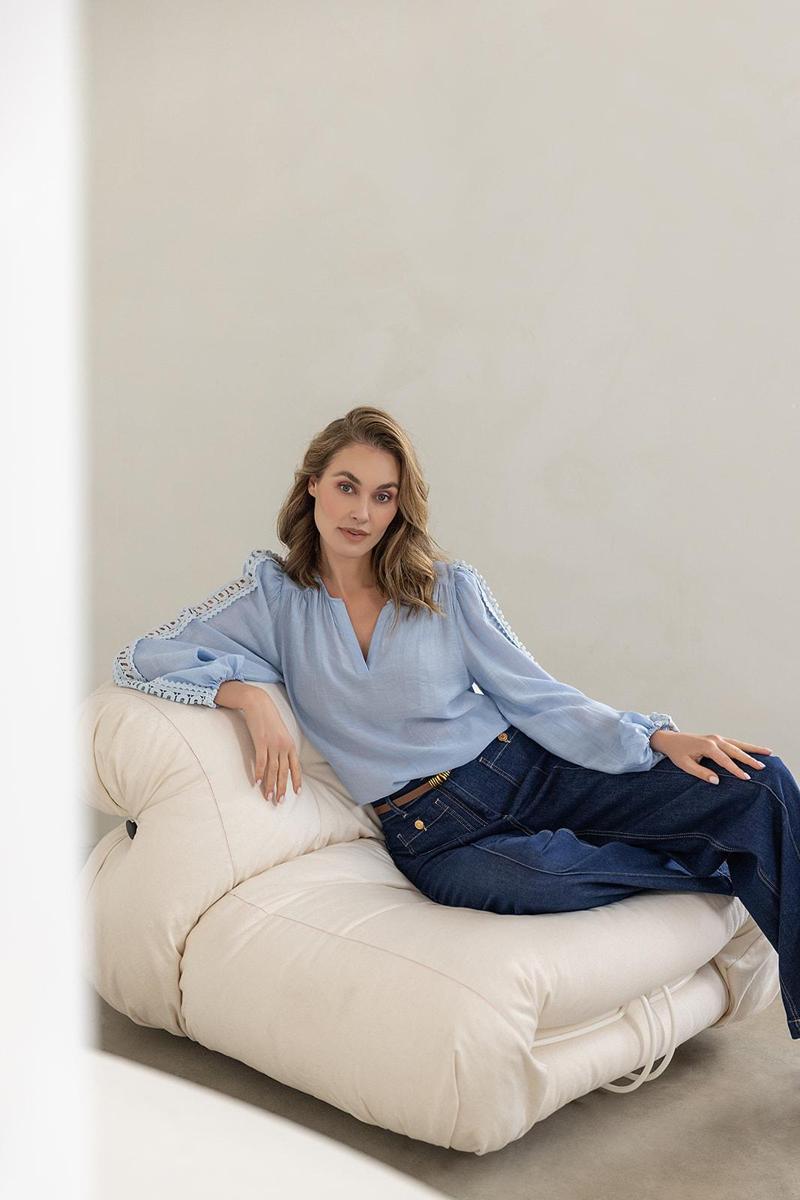 Label DOT Label DOT Blouse 2511038 Blauw 3