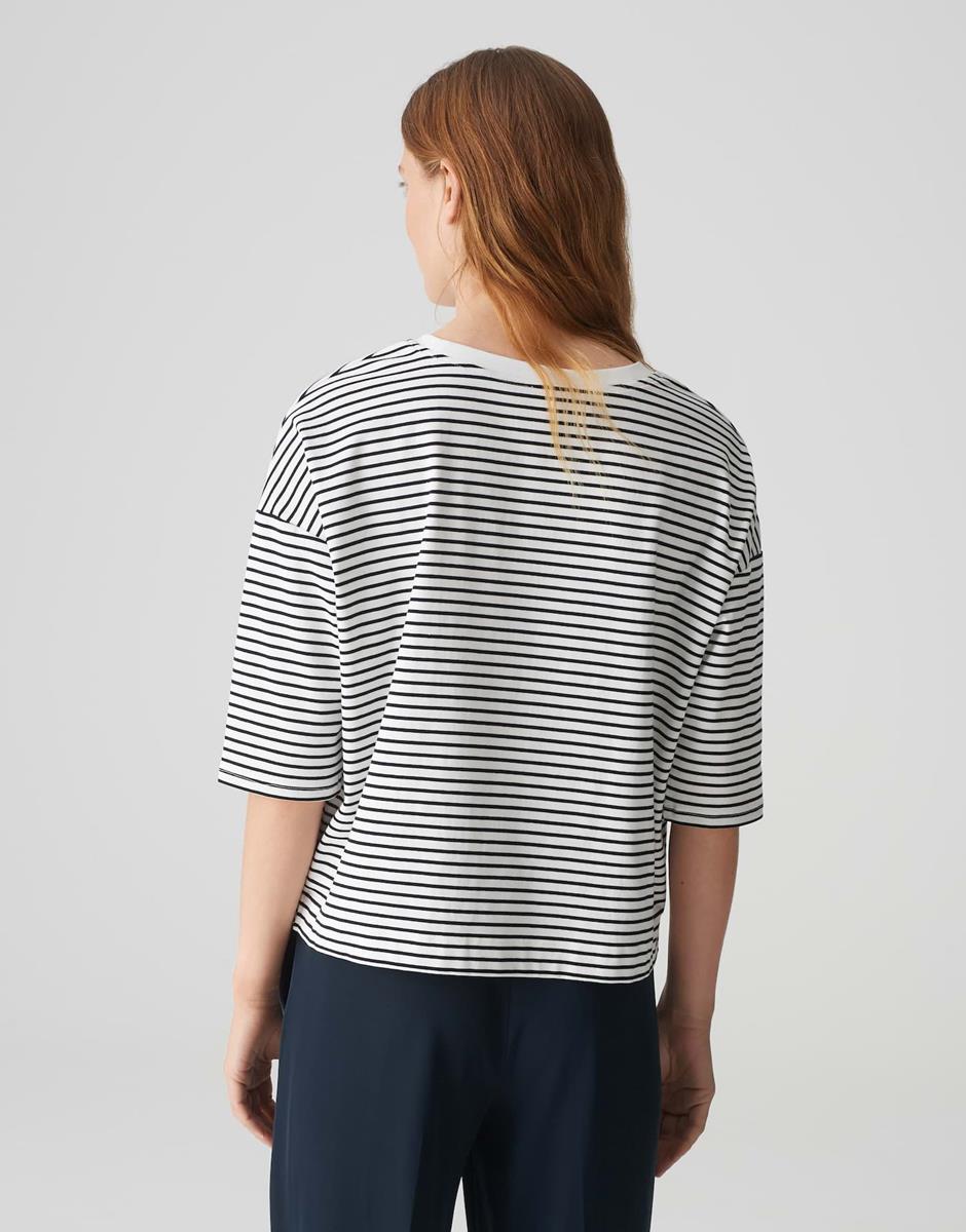 OPUS OPUS T-Shirt Seifen Preppy Blauw 3