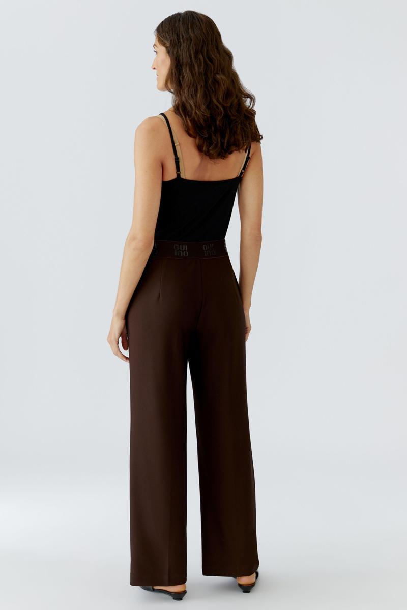 Oui Pantalon 0091737 Bruin 4
