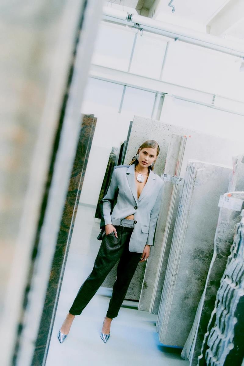 Copenhagen Muse Copenhagen Muse Pantalon Tonnie Grijs 1