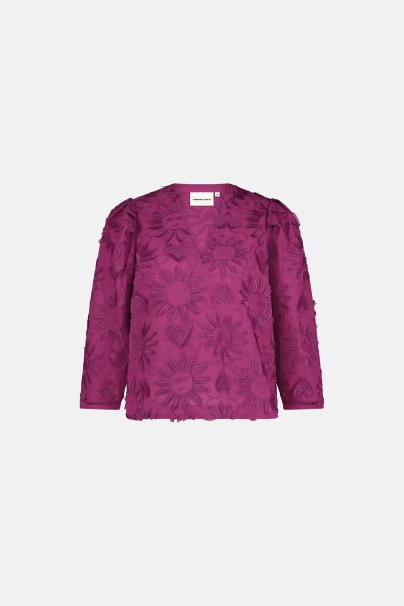 Fabienne Chapot Fabienne Chapot Blouse Mette Top Paars 2