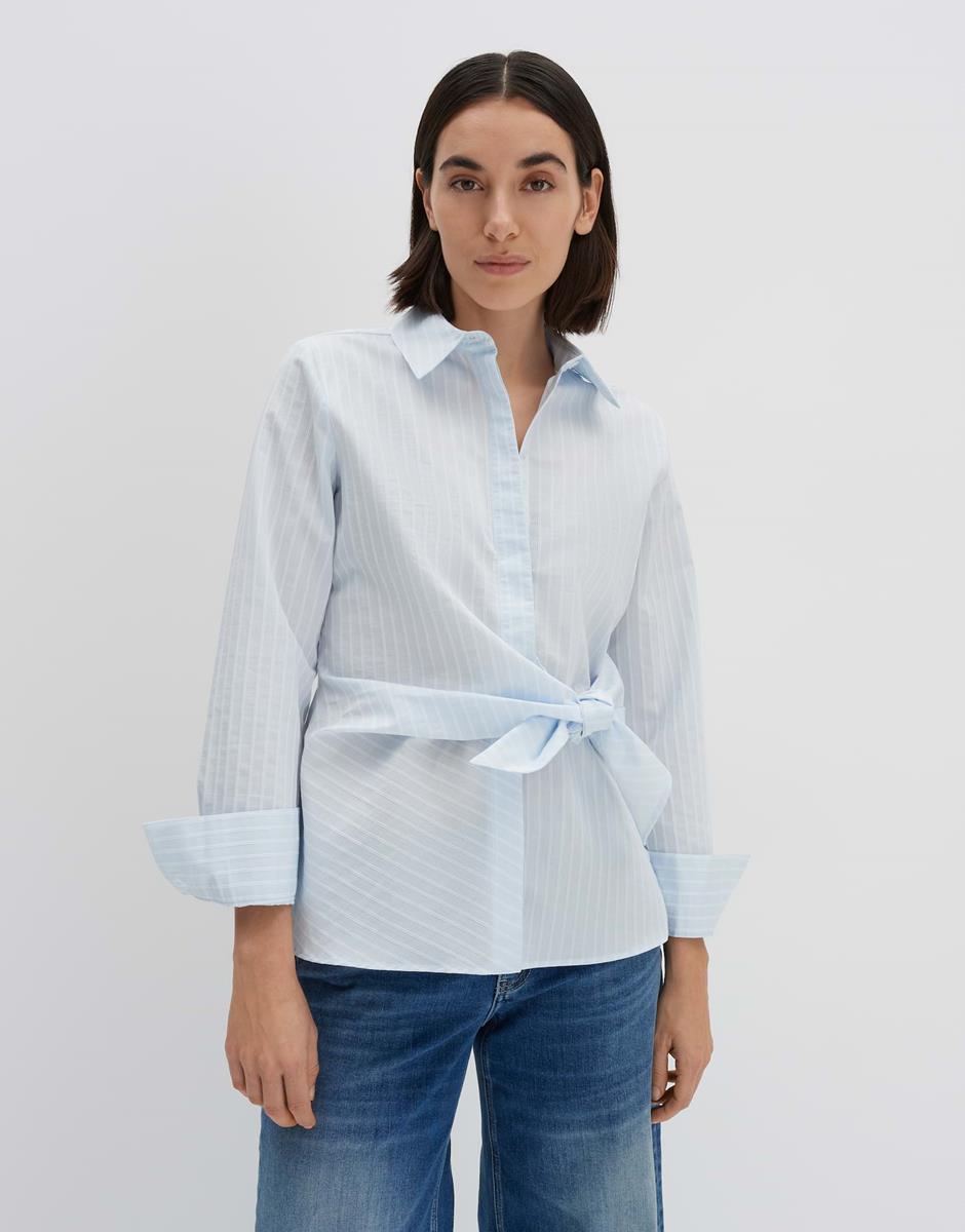 SOMEDAY SOMEDAY Blouse Zellissima Stripe Blauw 1