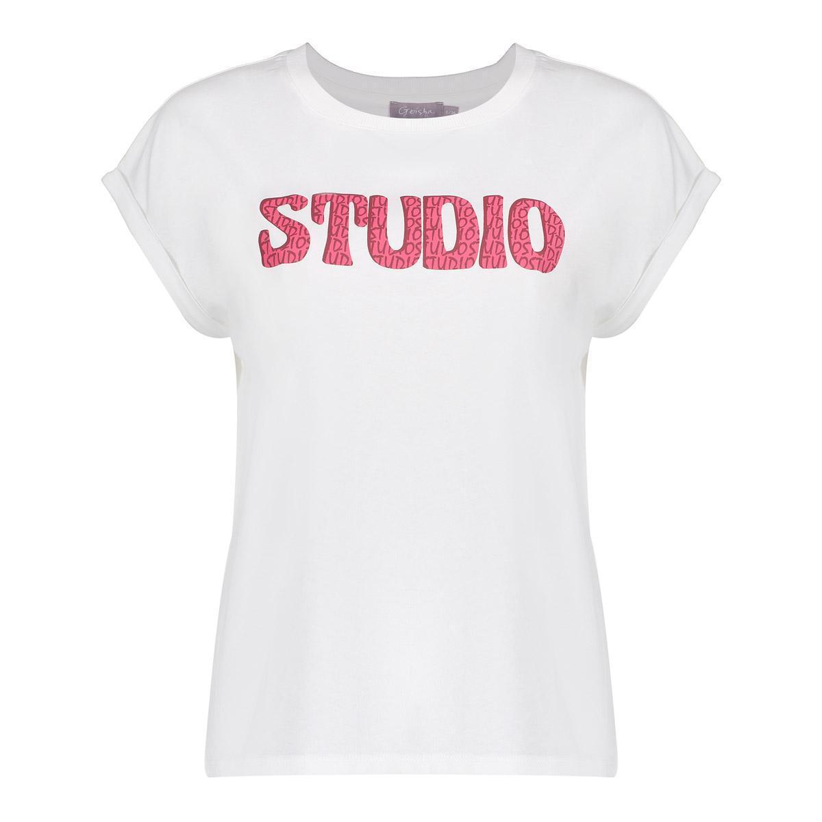 Geisha Geisha T-Shirt 52398-41 Off-White 1