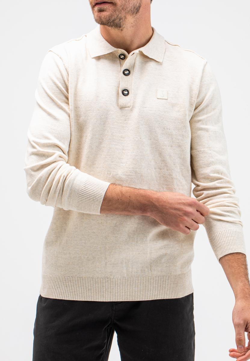 Butcher of Blue Butcher of Blue Polo Clifden Beige 1