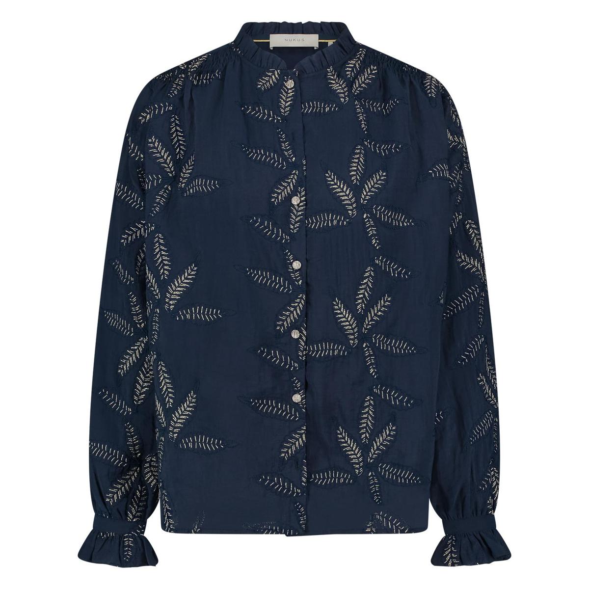 NUKUS NUKUS Blouse NKS02074 Blauw 2