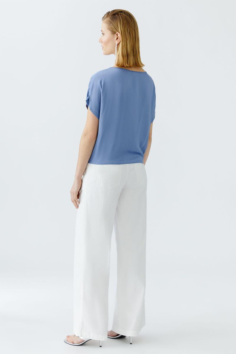 Oui Oui Blouse 0093412 Blauw 4