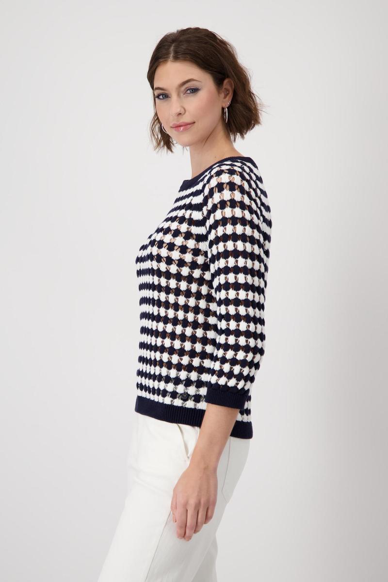 Monari Monari Trui 409227 Blauw 4