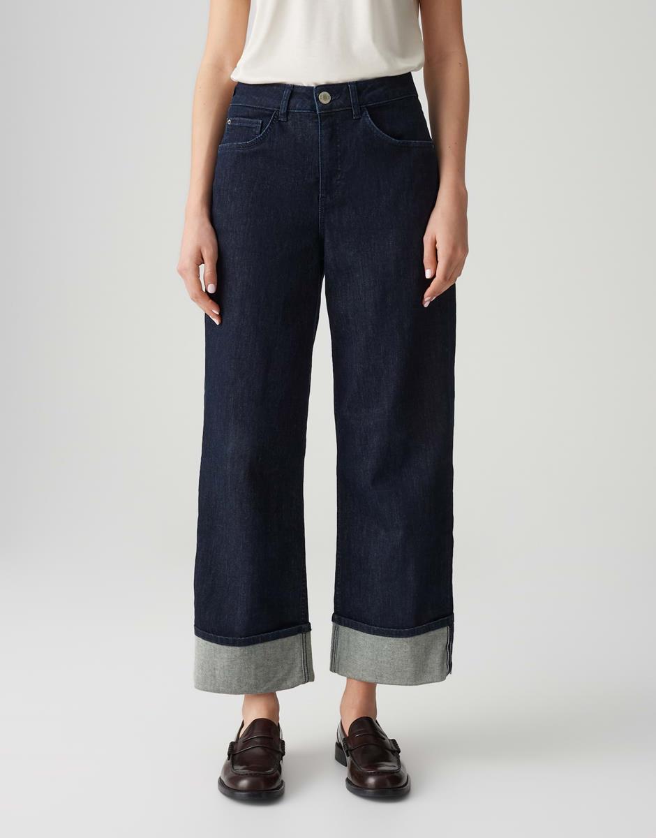 OPUS Jeans Miva Turn Up Blauw 1