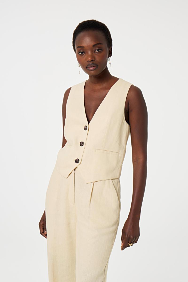 Fabienne Chapot Fabienne Chapot Gilet Gigi Gilet Zand 1