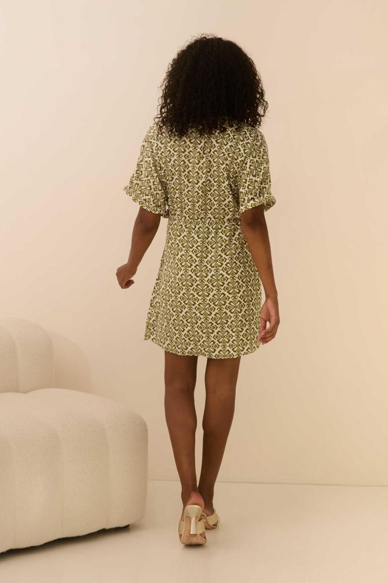 Lofty Manner Lofty Manner Jurk QC21 - Dress Guli Groen 4