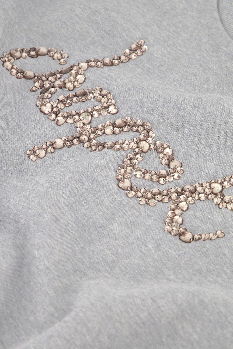 Fabienne Chapot Sweater Terry Rhinestone Grijs 2