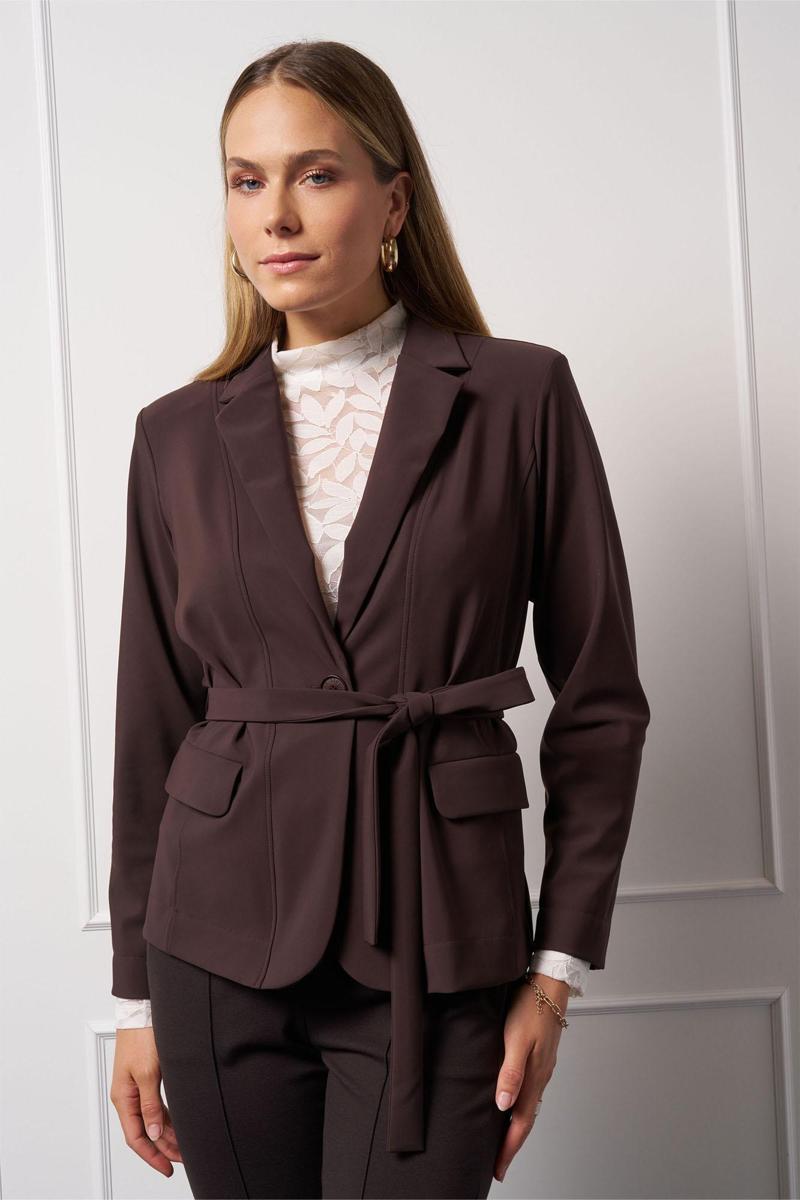 Studio Anneloes Blazer Shiloh bonded bla Bruin 4