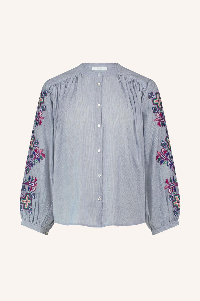 By-Bar By-Bar Blouse Becky Blauw 2
