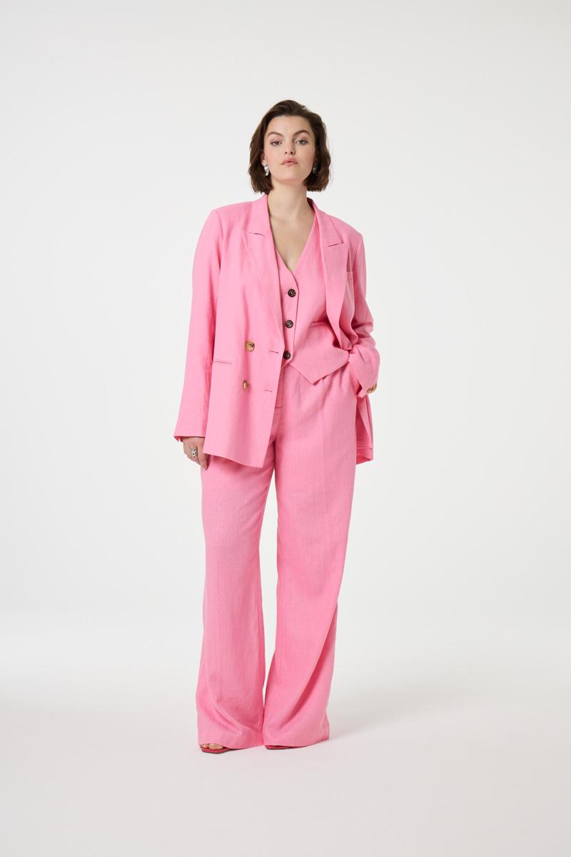 Fabienne Chapot Fabienne Chapot Pantalon Nura Pleated Trou Roze 1