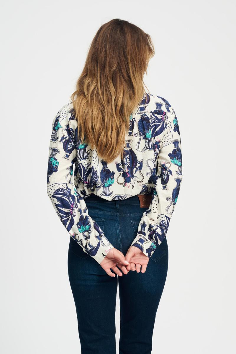 POM Amsterdam POM Amsterdam Blouse SP9043 Wit 3