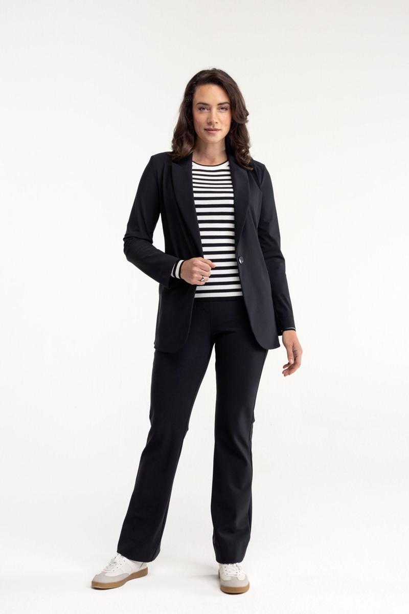 Studio Anneloes Studio Anneloes Pantalon Flair Bonded Zwart 3