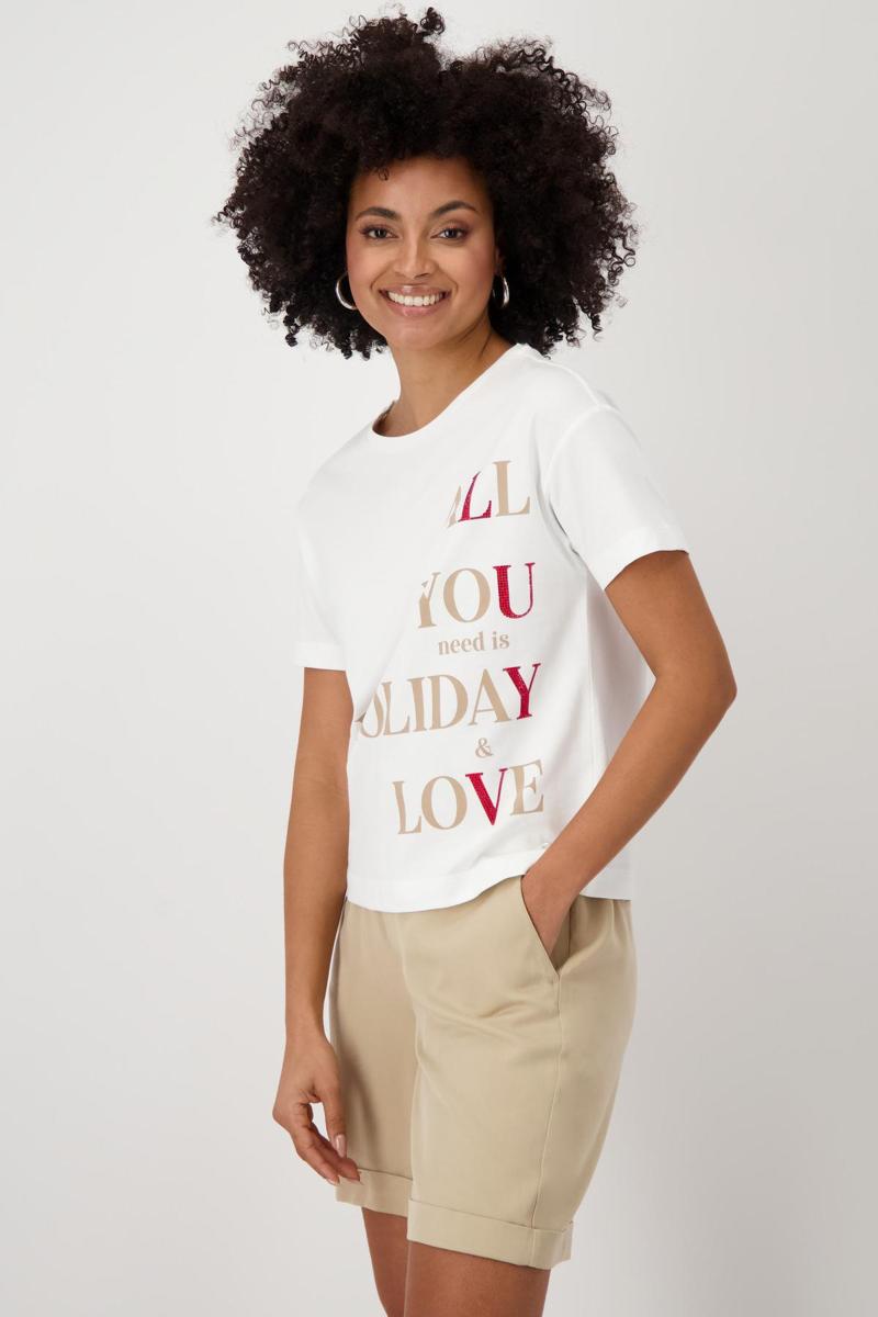 Monari Monari T-Shirt 409683 Off-White 4