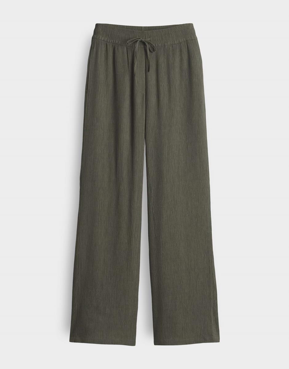 OPUS Pantalon Marou Crinkle Groen 2