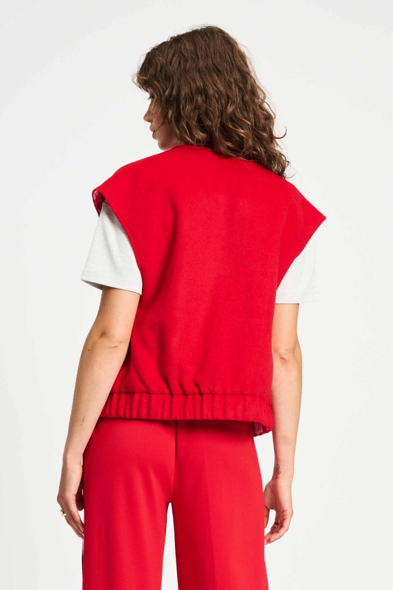 POM Amsterdam Gilet SP9322 Rood 3