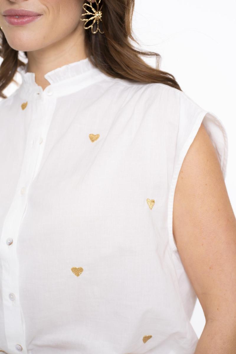 Geisha Geisha Blouse 53341-81 Off-White 4