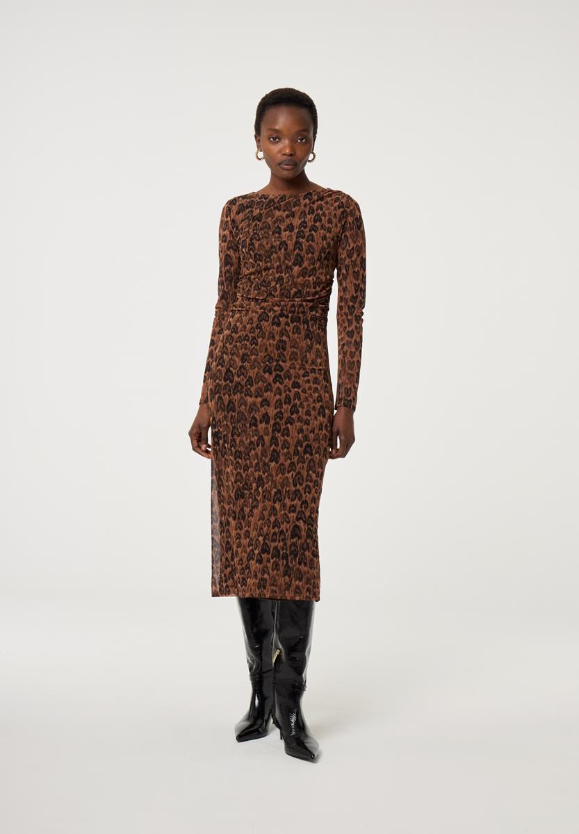 Fabienne Chapot Jurk Ashley Dress Bruin 1