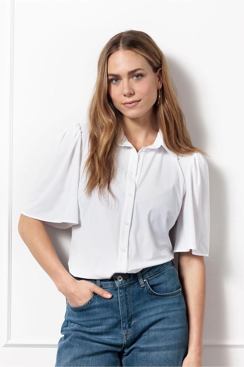 Studio Anneloes Studio Anneloes Blouse Poppy butterfly b Wit 3