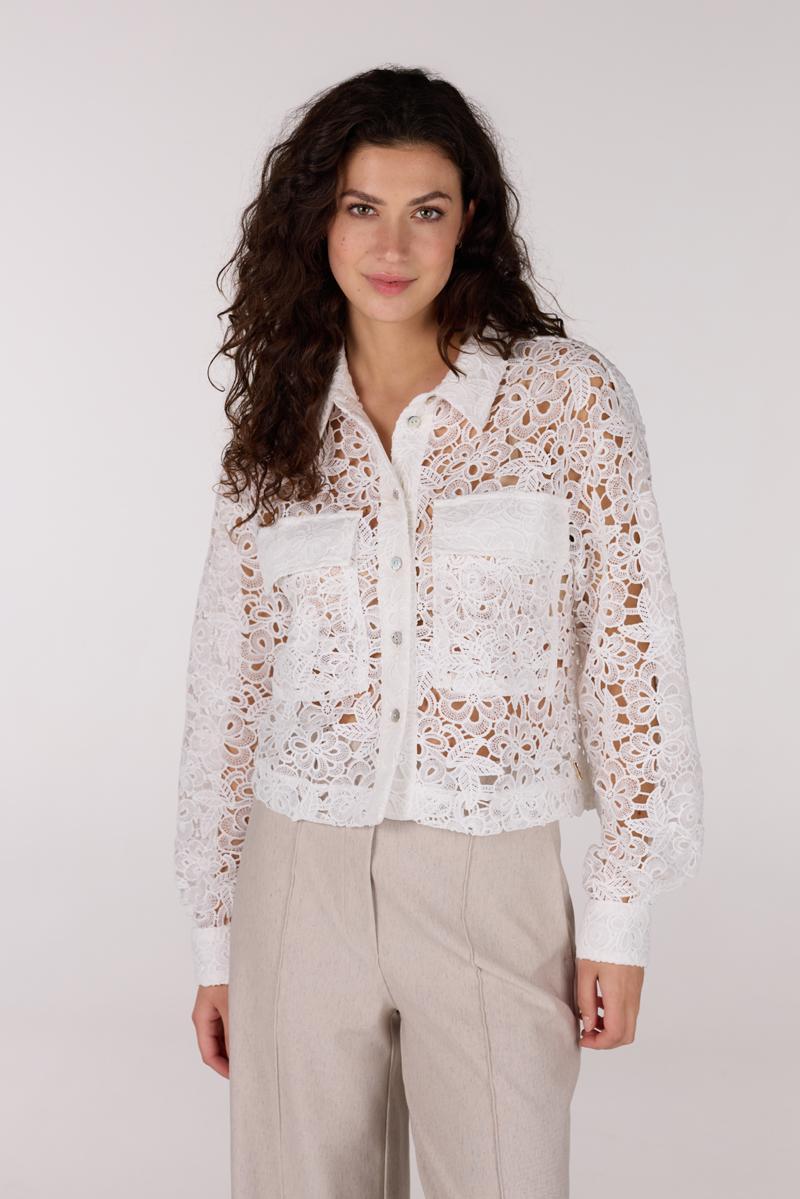 Jansen Amsterdam Jansen Amsterdam Blazer FAE SS25 Wit 1