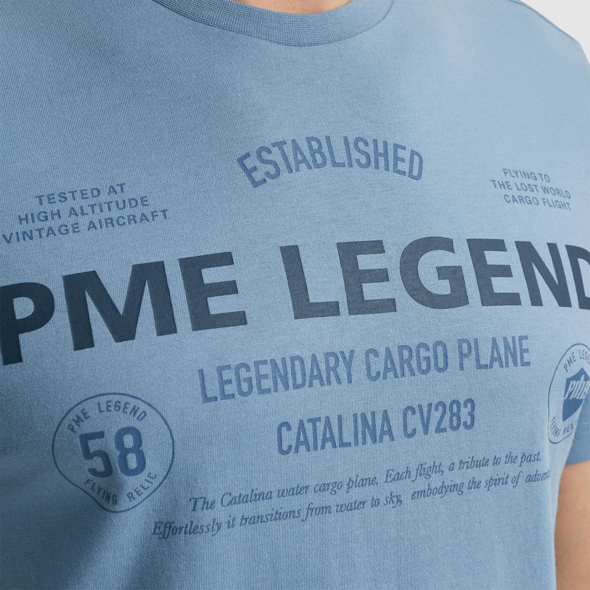PME Legend PME Legend T-Shirt PTSS2502560 Blauw 5