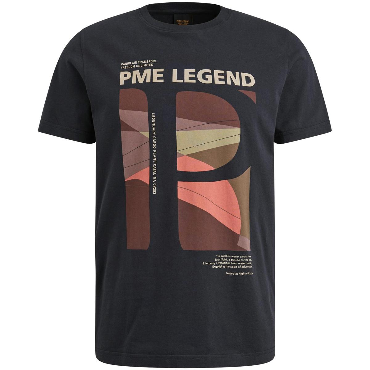 PME Legend PME Legend T-Shirt PTSS2504583 Blauw 1