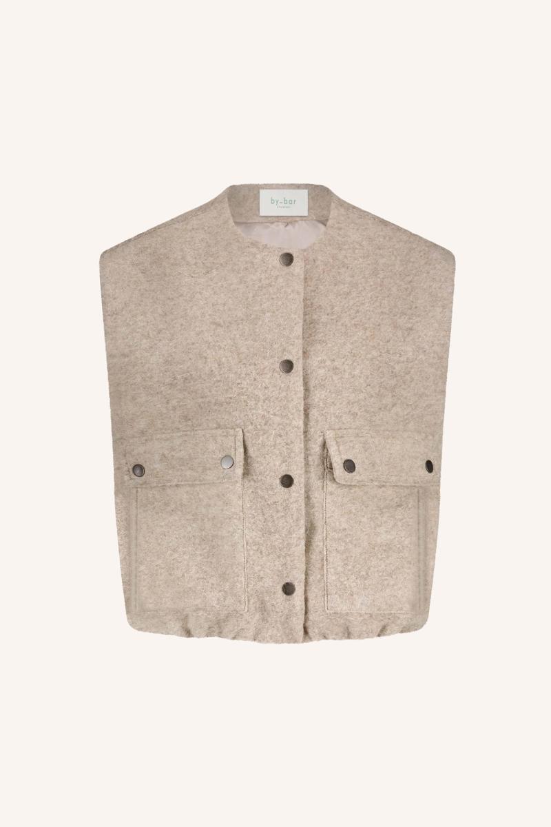 By-Bar Gilet Maggie Sleeveless Beige 1
