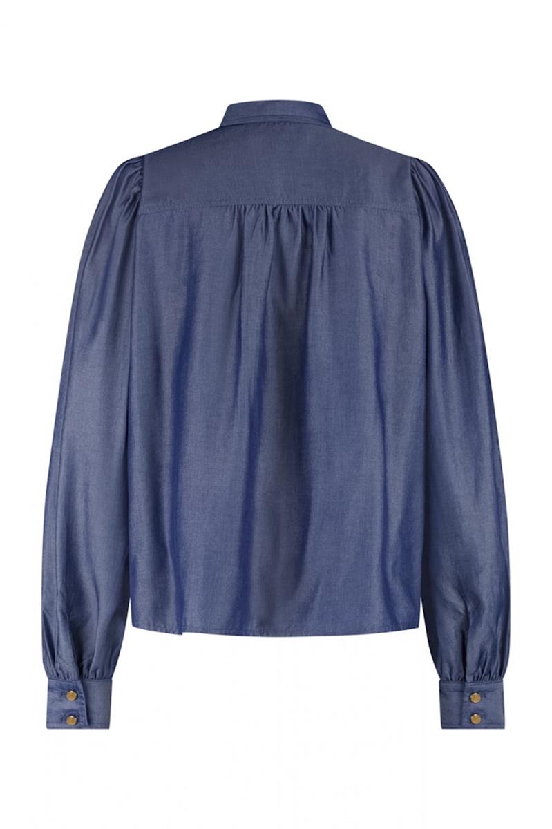 Label DOT Blouse Aisha Blauw 3