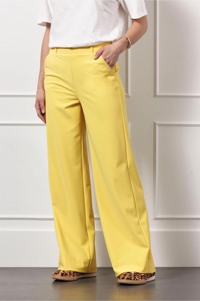Studio Anneloes Studio Anneloes Pantalon Lexie bonded trou Geel  5