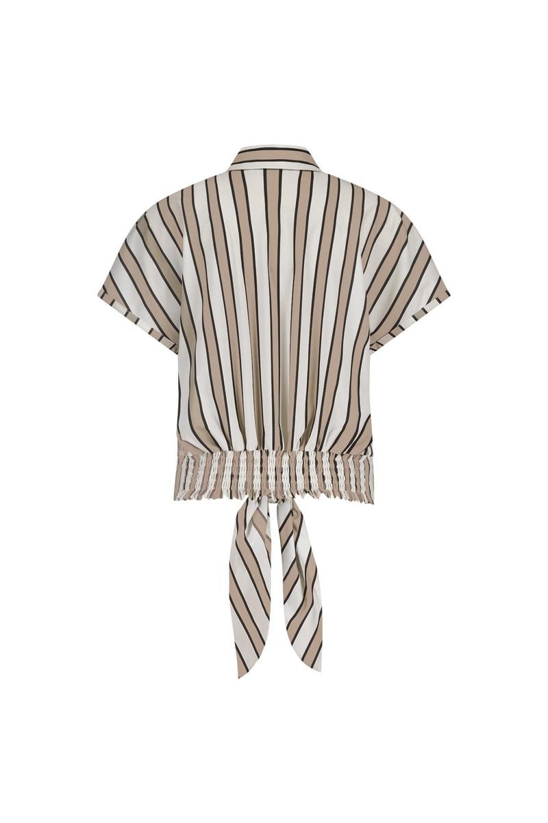 Studio Anneloes Blouse Lena stripe blous Beige 4