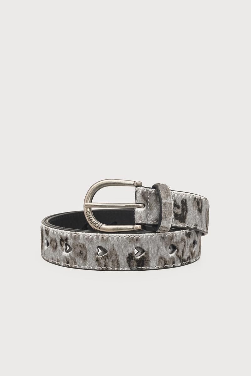 Fabienne Chapot Riem Hairy Belt Grijs 1