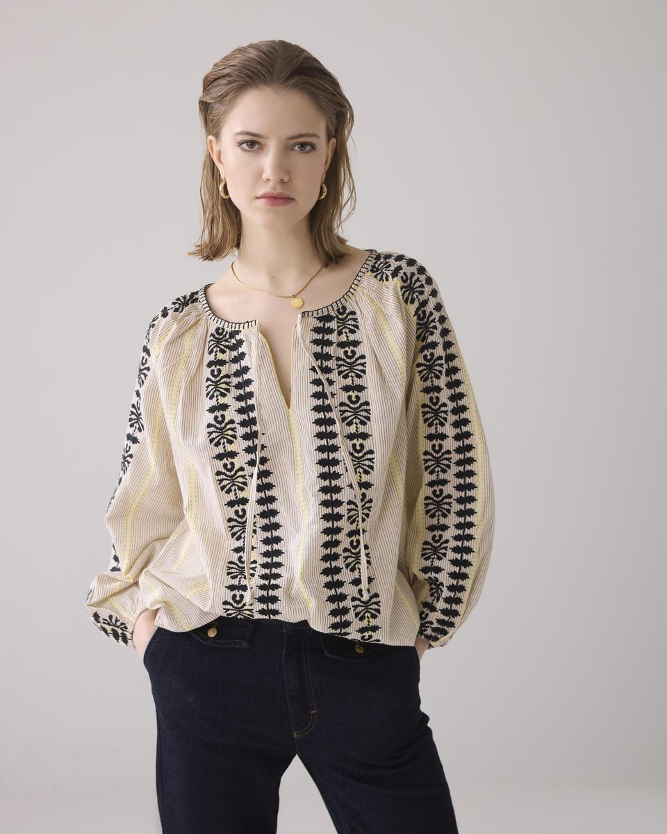 Summum Summum Blouse 2s3257-12186 Beige 6