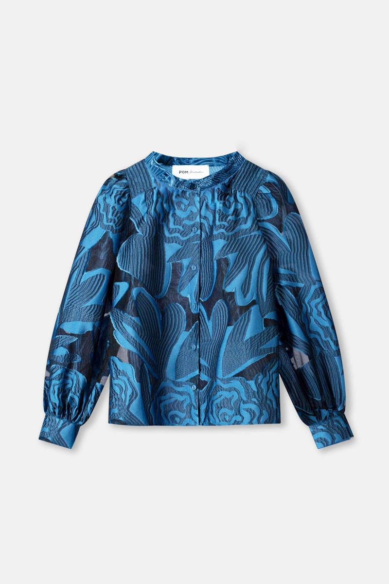 POM Amsterdam Blouse SP9343 Blauw 3