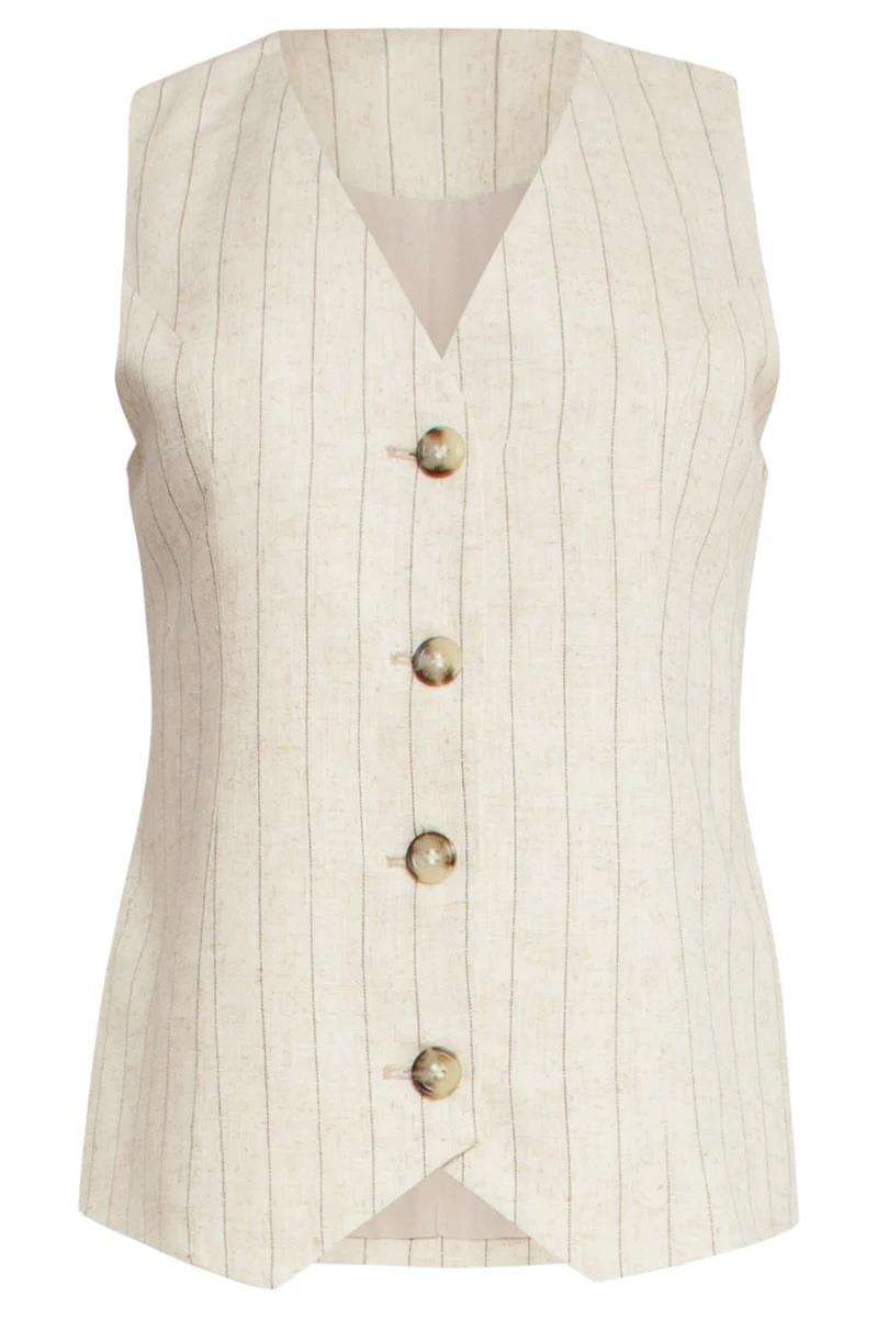 Smashed Lemon Smashed Lemon Gilet 25128 Beige 2