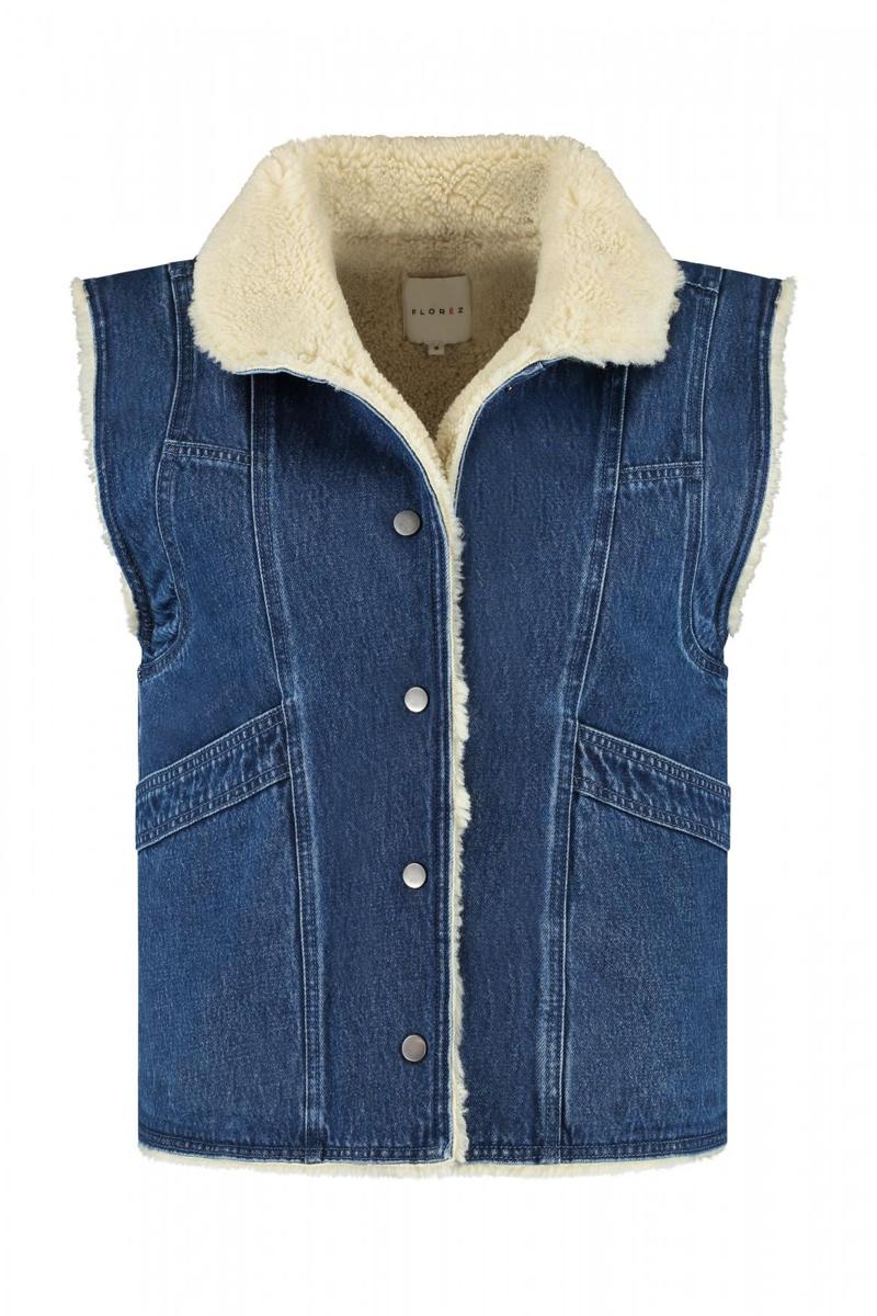 Florèz Gilet Teddy CR0321 Blauw 2