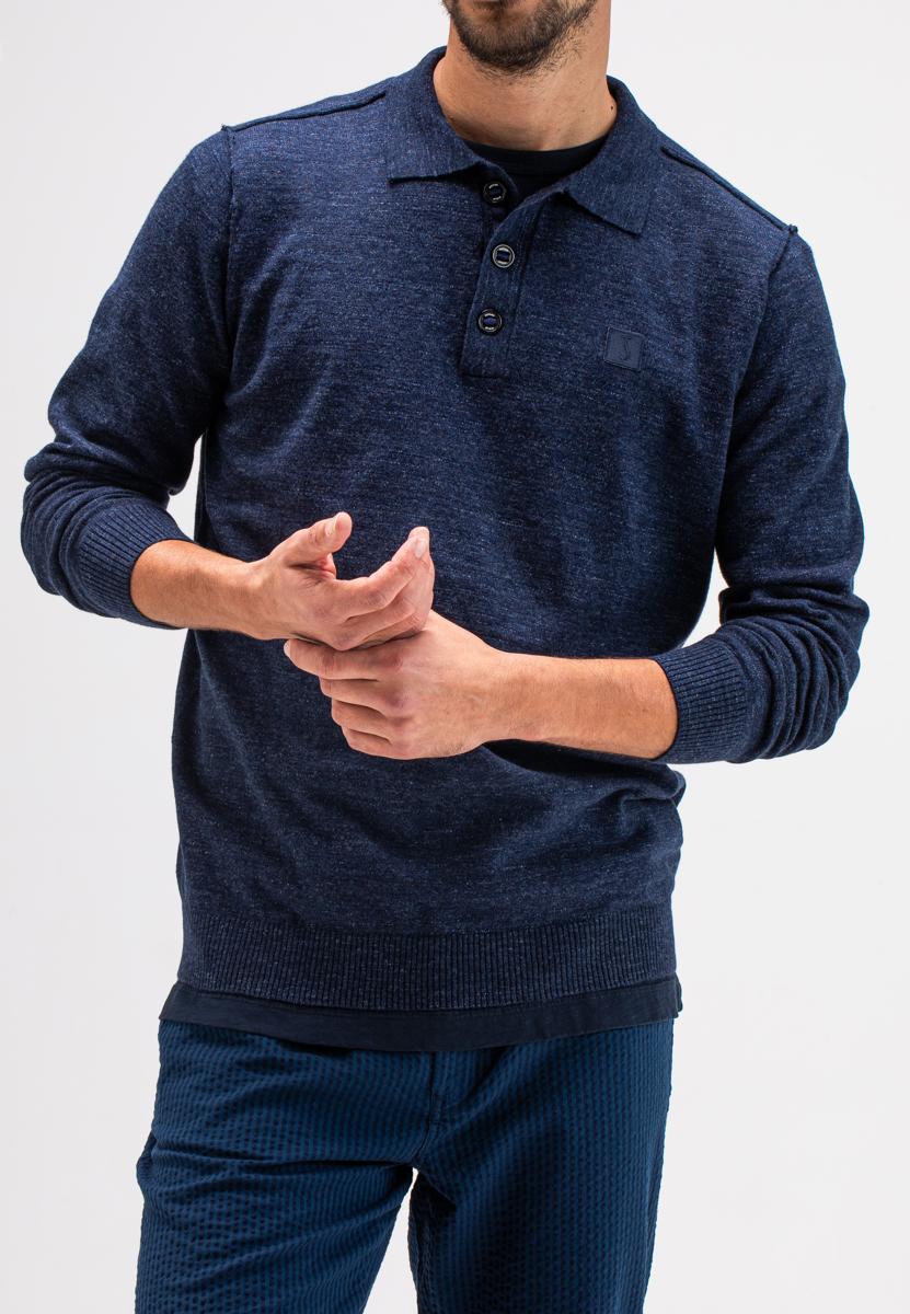 Butcher of Blue Butcher of Blue Polo Clifden Blauw 1