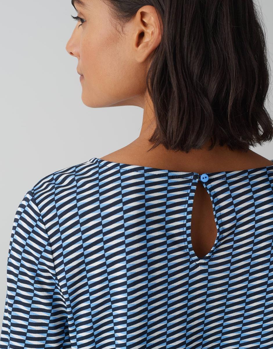 OPUS OPUS T-Shirt Susta Blauw 4