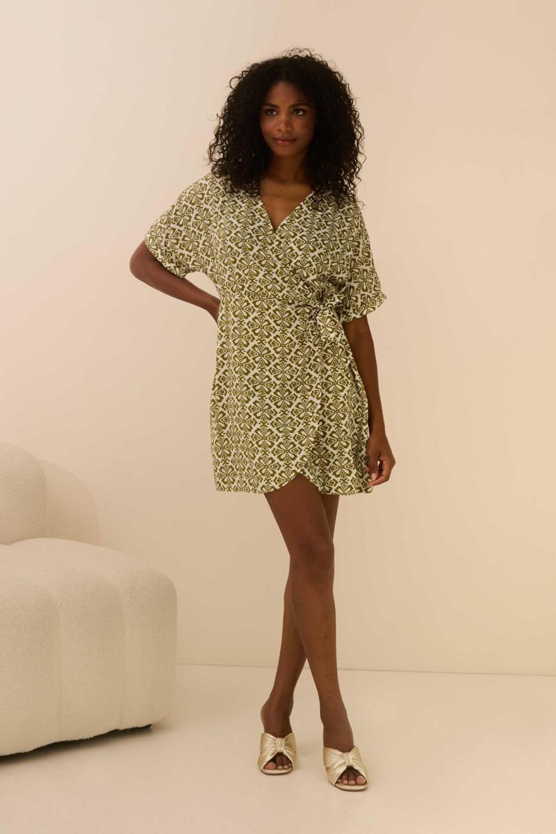 Lofty Manner Lofty Manner Jurk QC21 - Dress Guli Groen 3